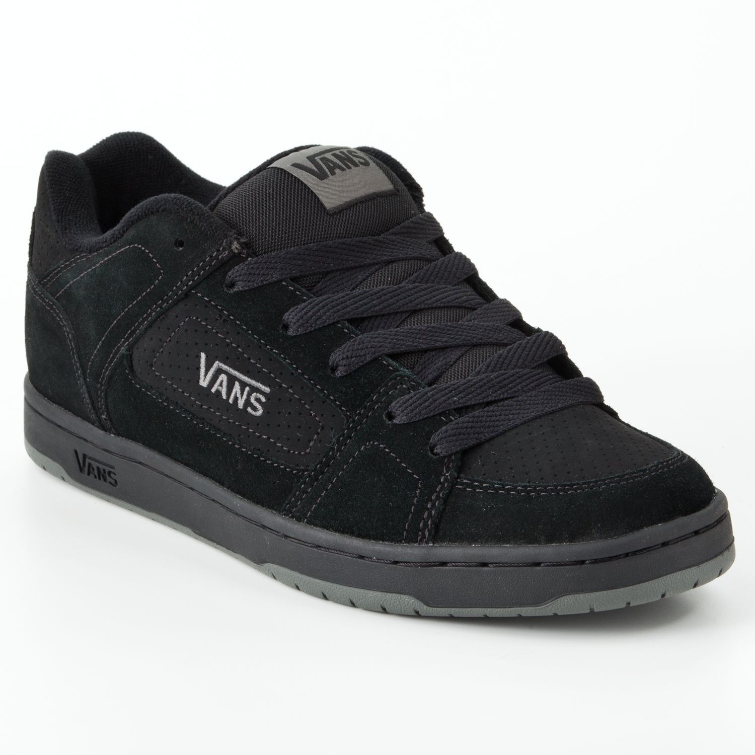 vans adder skate shoes black