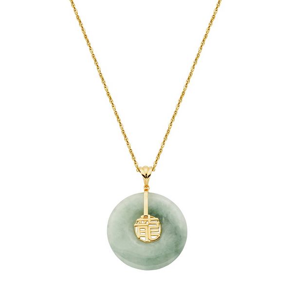 Circle on sale jade necklace