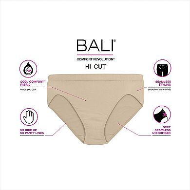 Bali Comfort Revolution Seamless Microfiber Hi-Cut Brief DF303J