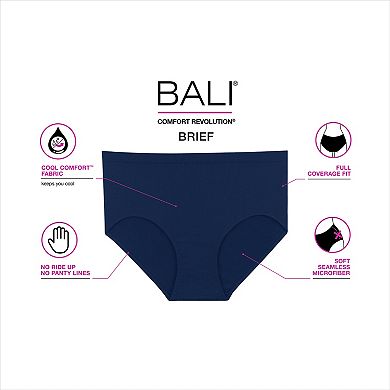 Bali Comfort Revolution Seamless Microfiber Brief 803J - Women's