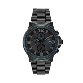 Citizen Eco-Drive Men's Nighthawk Stainless Steel Chronograph Watch - CA0295-58E