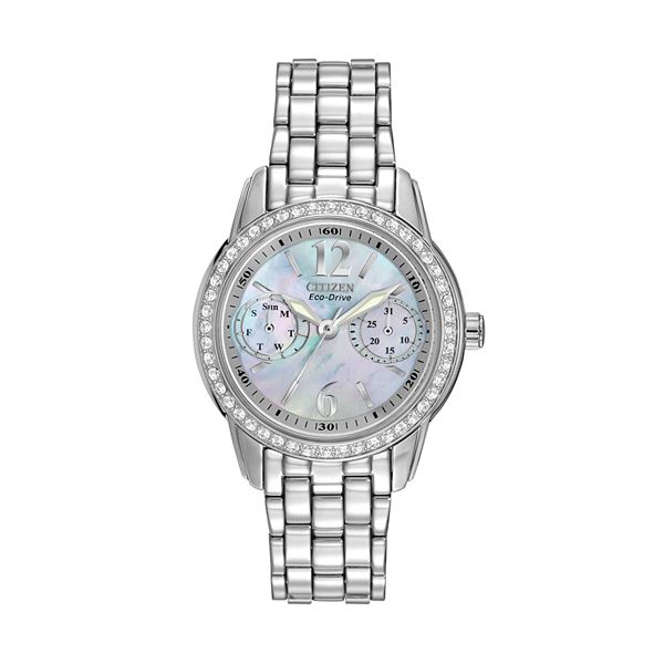 26.p.pretty様 Citizen Silhouette Eco-Drive Stainless Steel Crystal & Mother-of