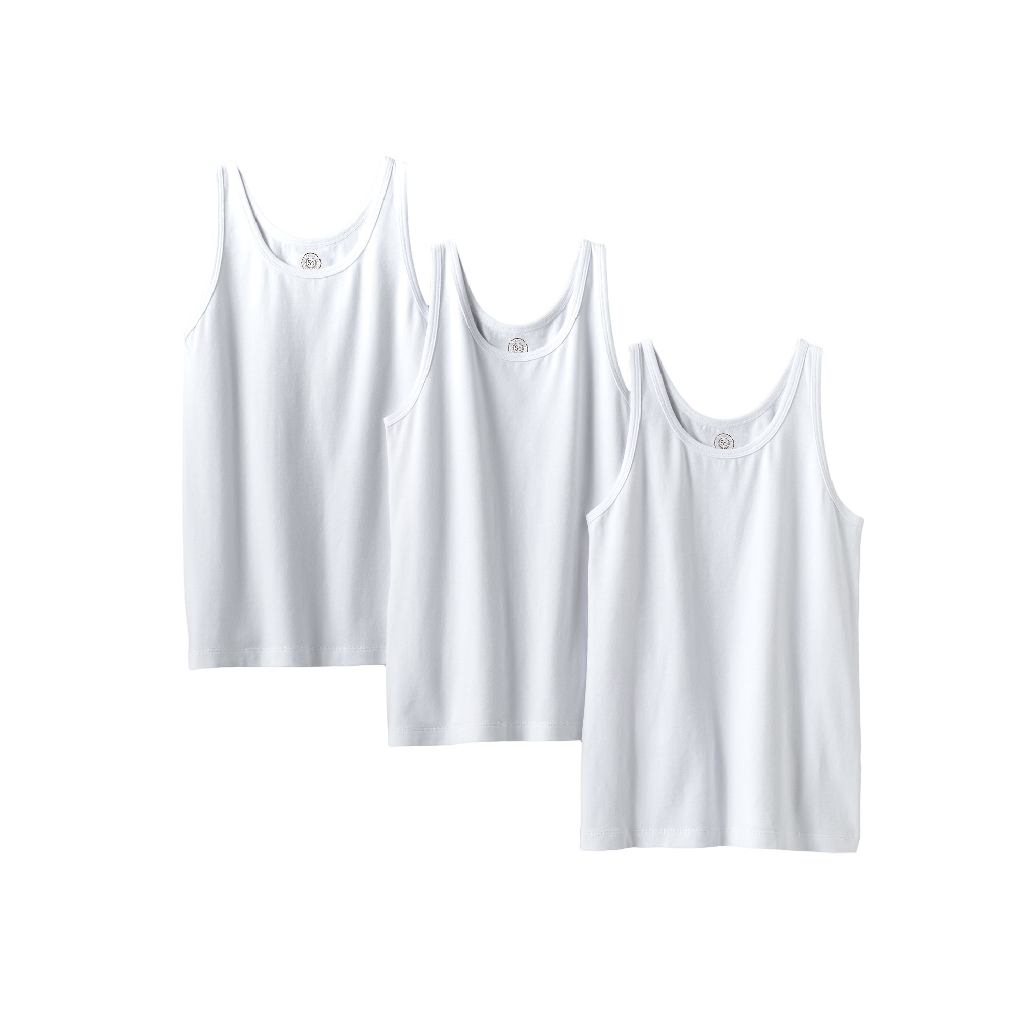 Girls 4-16 SO® 3-pk. Tank Tops, Girls, Size: 14, White