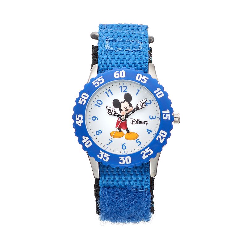 Disneys Mickey Mouse Boys Time Teacher Watch, Blue