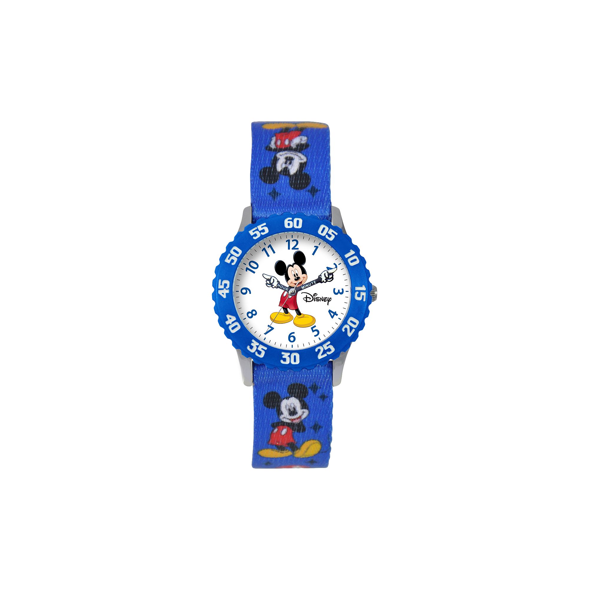 Disneys Mickey Mouse Kids Time Teacher Watch, Boys, Blue