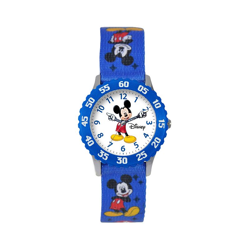 Disneys Mickey Mouse Kids Time Teacher Watch, Boys, Blue
