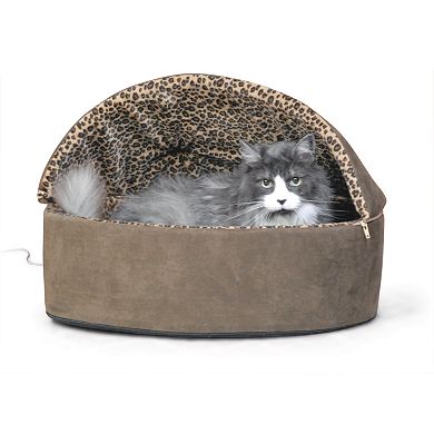 K&H Pet Thermo-Kitty Hooded Round Pet Bed - 20''