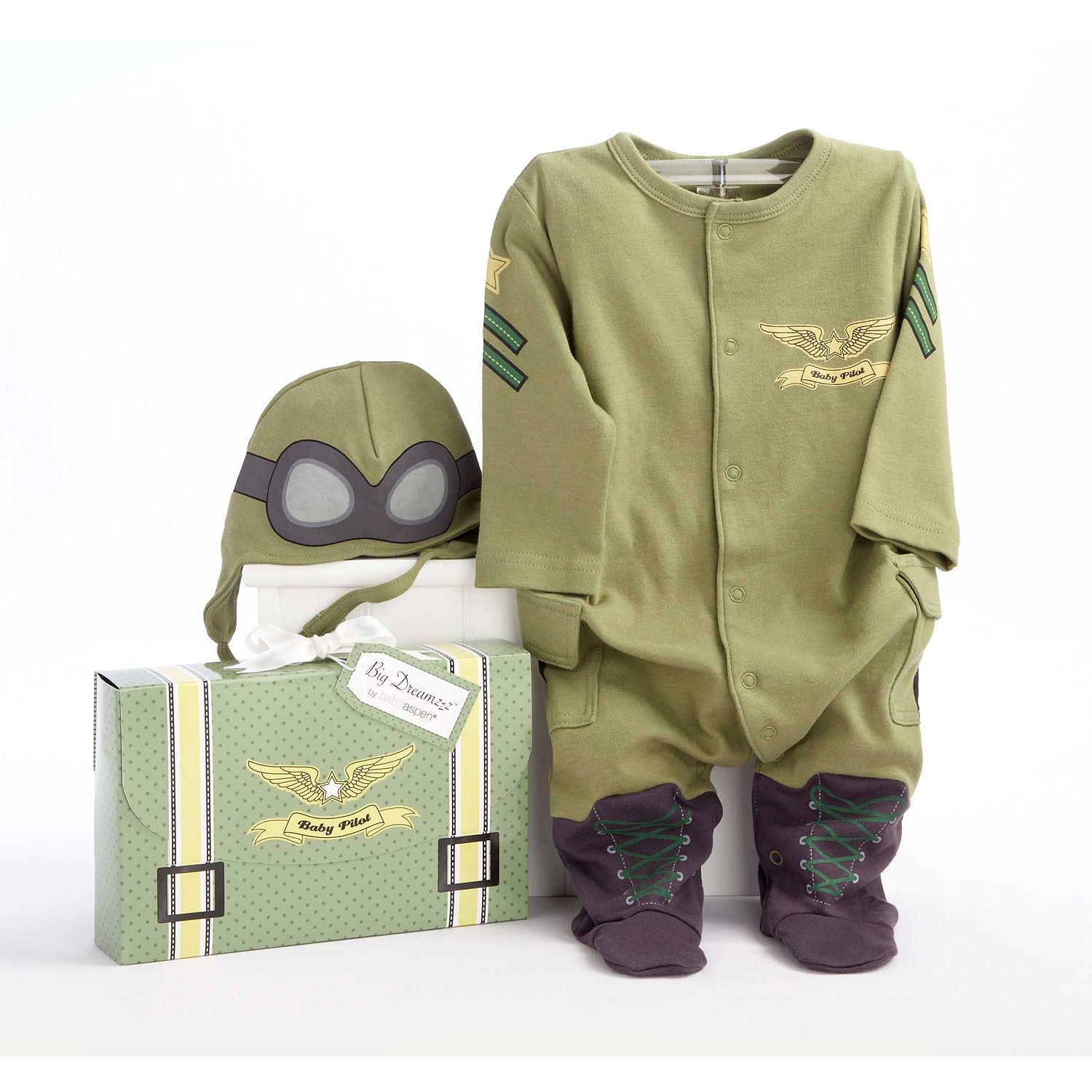 Photo 1 of Baby Aspen Big Dreamzzz "Baby Pilot" Bodysuit Gift Set - Baby - 0 - 6 m 