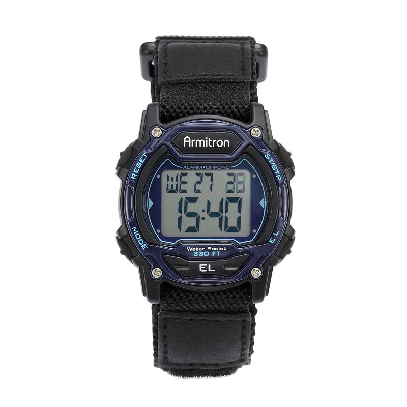 Armitron Women's Digital Chronograph Watch - 45/7004BLU, Size: Large, Black