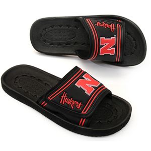 Adult Nebraska Cornhuskers Slide Sandals