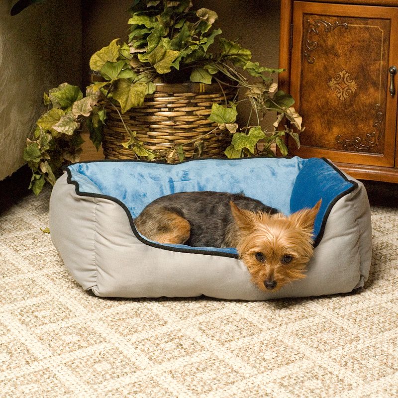K&H Pet Self-Warming Lounge Sleeper, Grey