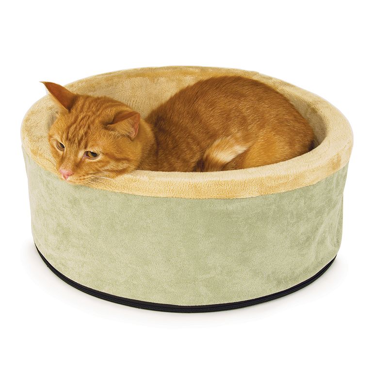 92693745 K&H Pet Thermo-Bed Round Pet Bed - 16, Green, S sku 92693745