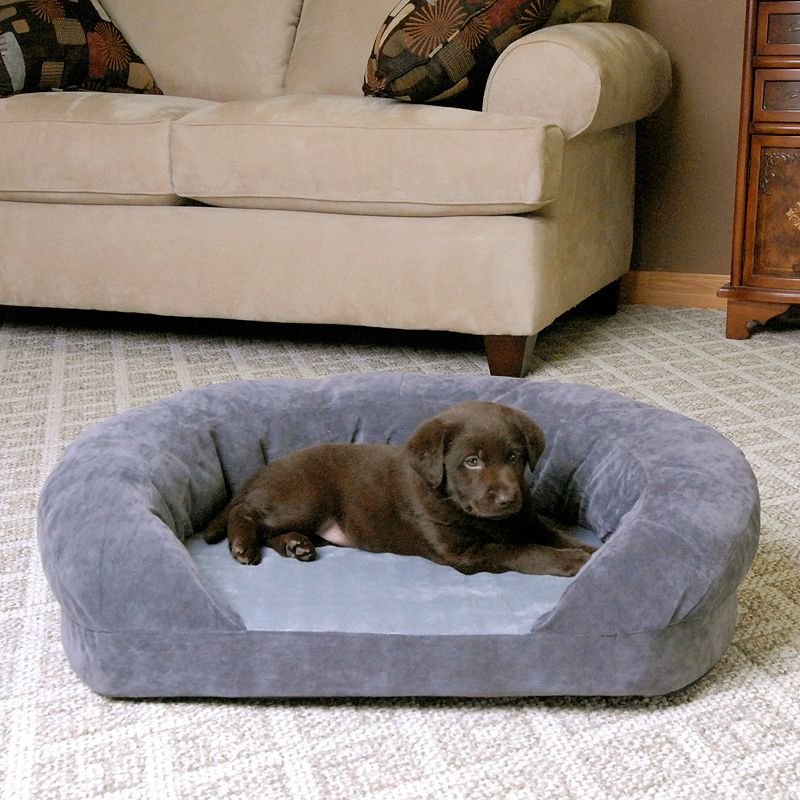 K&H Pet Ortho Sleeper Oval Pet Bed - 20 x 16, Grey