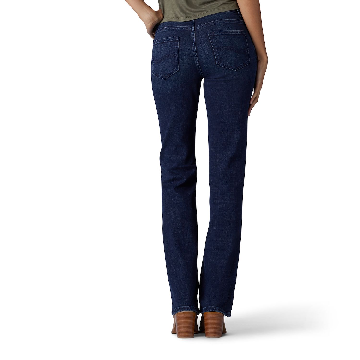 Lee Flex Motion Regular Fit Bootcut Jeans voor dames, Majestic, 8 Kurz