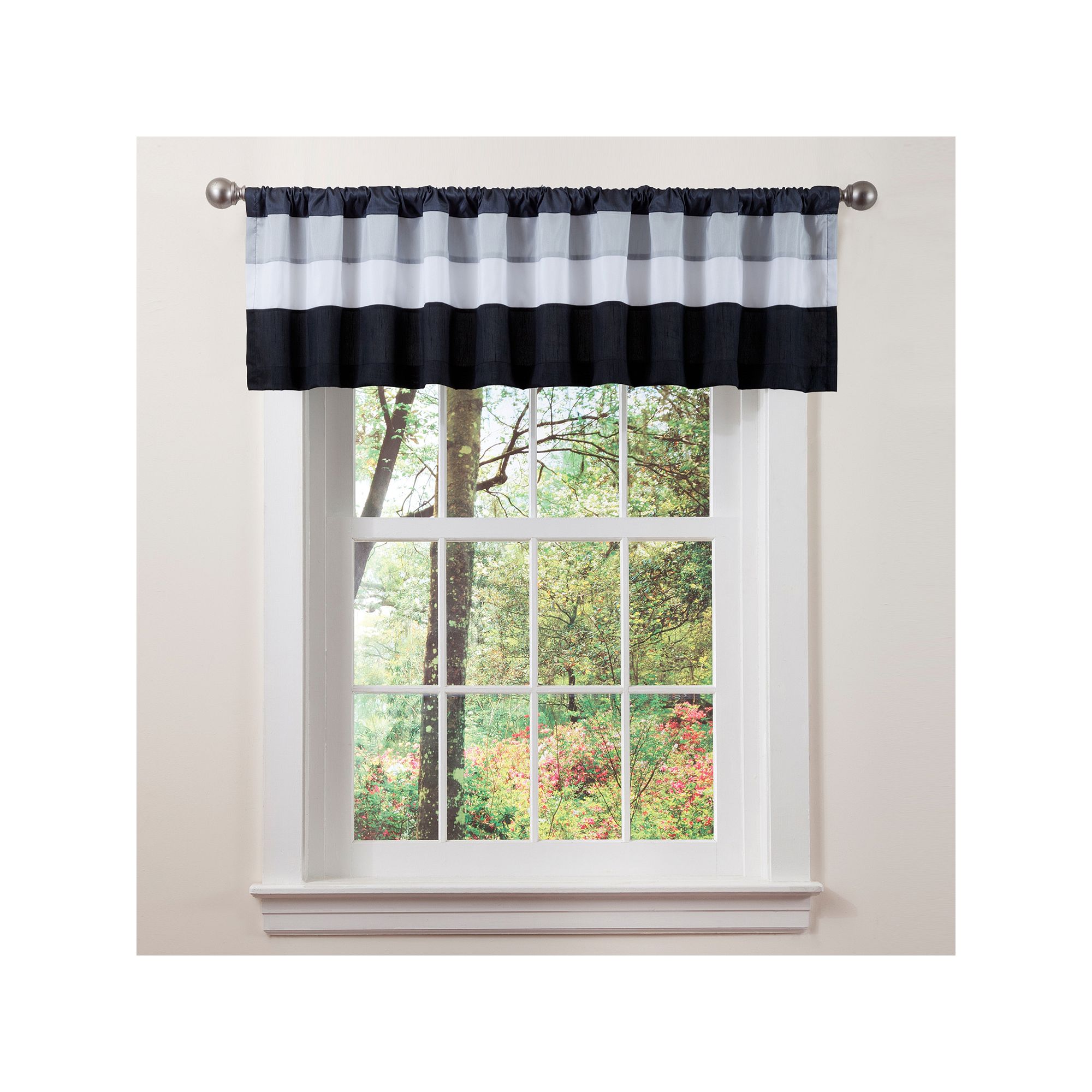 Lush Decor Iman Window Valance - 18 x 84, White