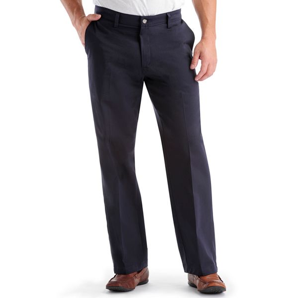 Lee Mens Comfort Waist Custom Straight Fit Flat Front Pant