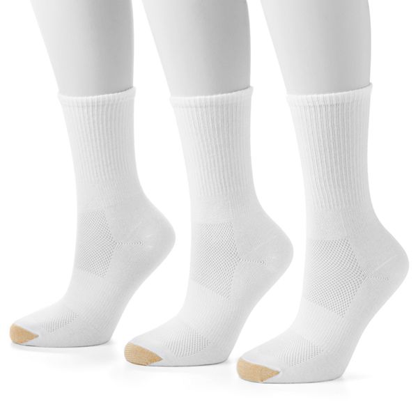 GOLDTOE 3-pk. Ultra Tec CoolMax Crew Socks