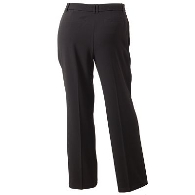 slim fit dress slacks Curvy Teal-Tini Dress Pant 2X
