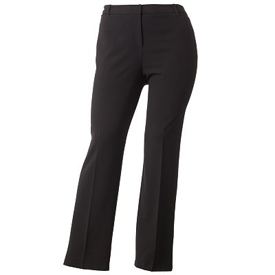 plus size curvy fit dress pants Plus Size Smooth Edge Pant