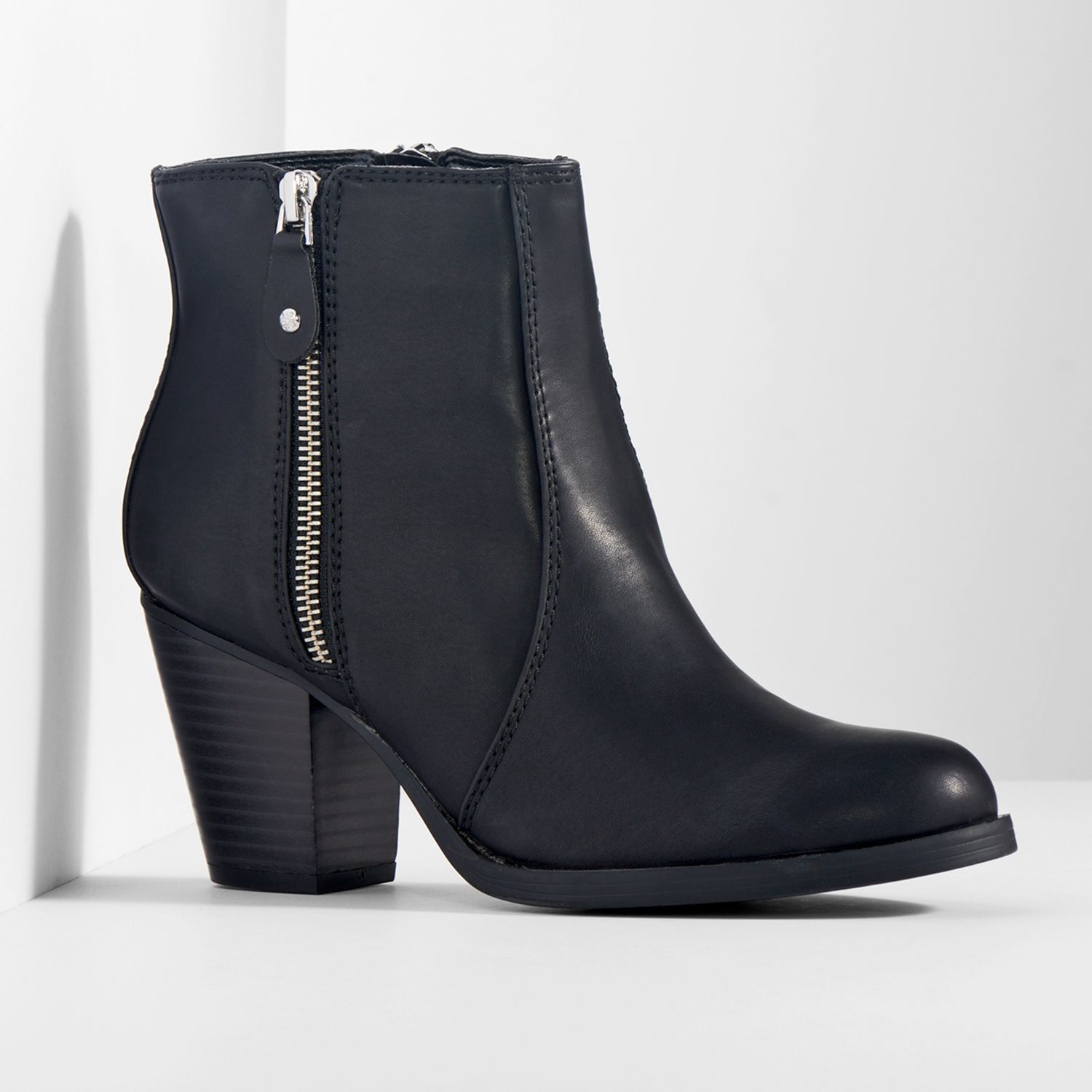 simply be black ankle boots