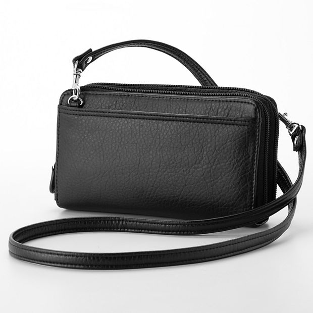 Turning do an experiment plastic Buxton Double-Zip Crossbody Convertible Wallet