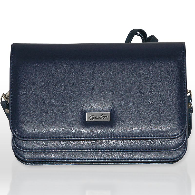 Buxton Double-Flap Convertible Shoulder Bag, Blue