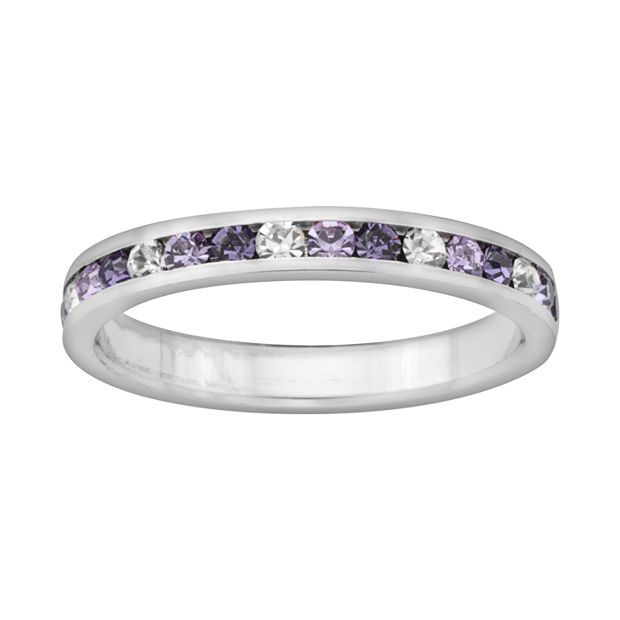 Crystal on sale eternity ring