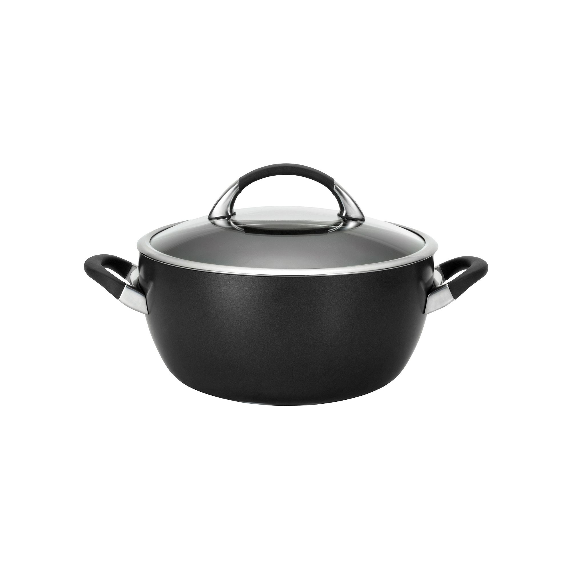 Circulon® Symmetry 5 1/2-qt. Nonstick Covered Casserole, Black