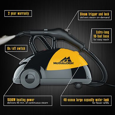 McCulloch Heavy-Duty Steam Cleaner