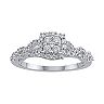 Simply Vera Vera Wang Diamond Twist Frame Engagement Ring in 14k White Gold (1/3 ct. T.W.)