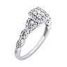 Simply Vera Vera Wang Diamond Twist Frame Engagement Ring in 14k White Gold (1/3 ct. T.W.)