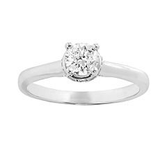 Simply Vera Vera Wang Diamond Solitaire Engagement Ring in 14k White Gold (5\/8 ct. T.W.) by