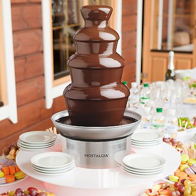 Nostalgia Electrics 4-Tier Chocolate Fondue Fountain