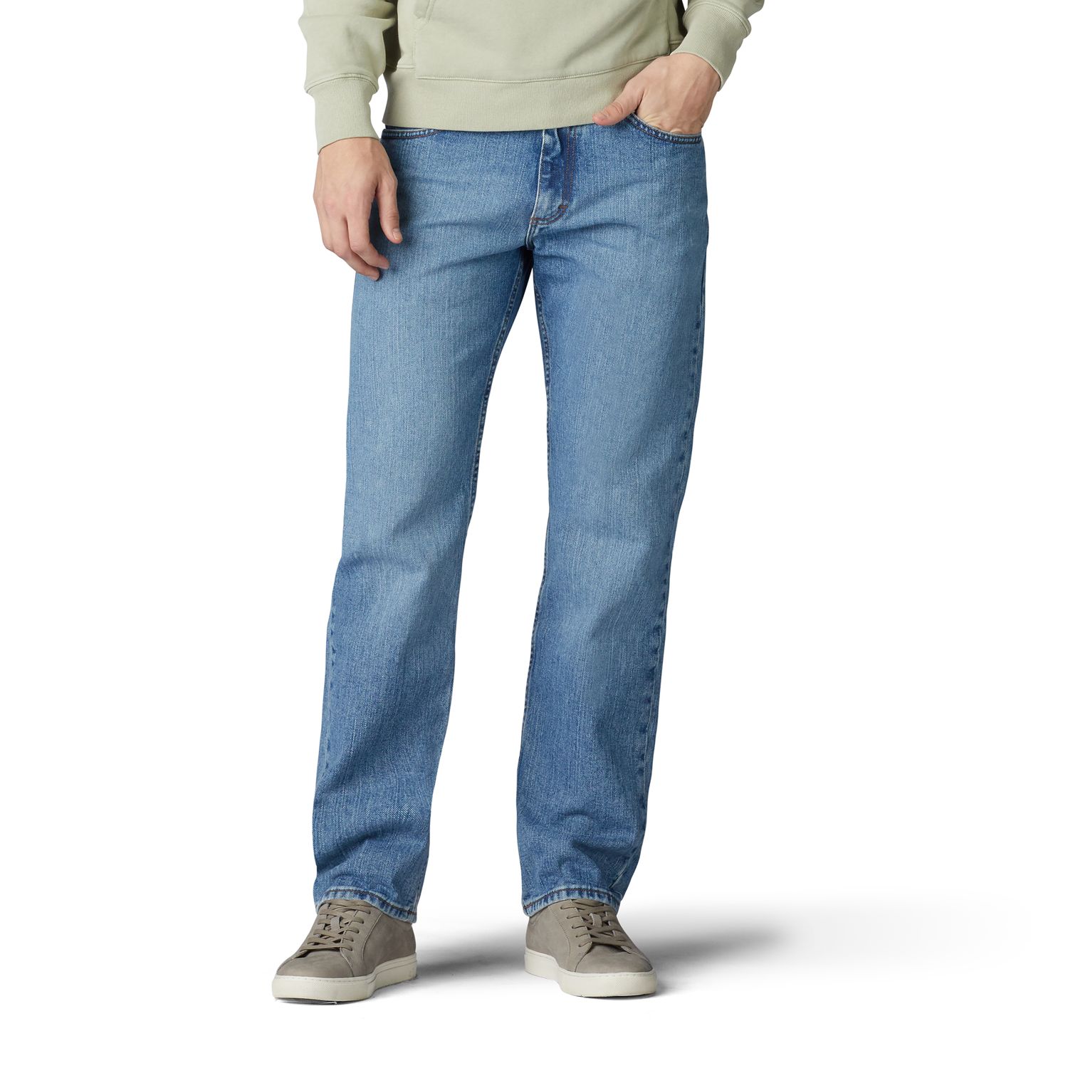 regular straight leg jeans