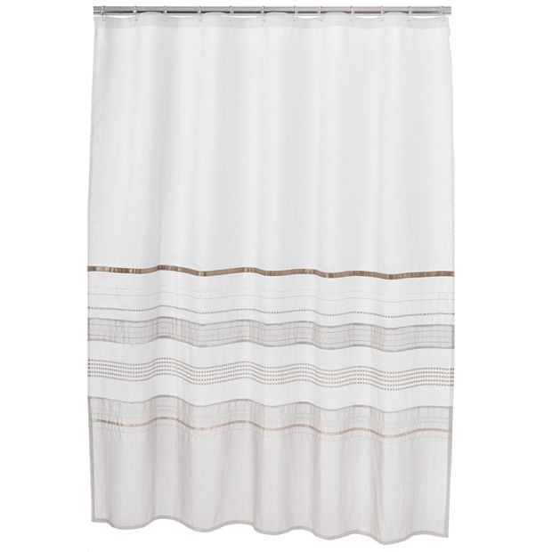 Home Classics Shimmer Fabric Shower Curtain
