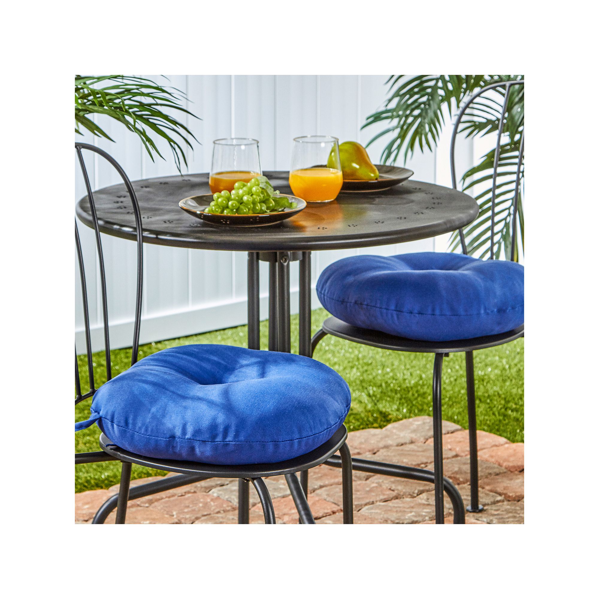 Greendale Home Fashions Solid 2-pk. Outdoor Round Chair Cushions - 15, C