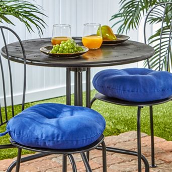 Greendale Home Fashions Solid 2 pk Outdoor Round Chair Cushions - 15"
