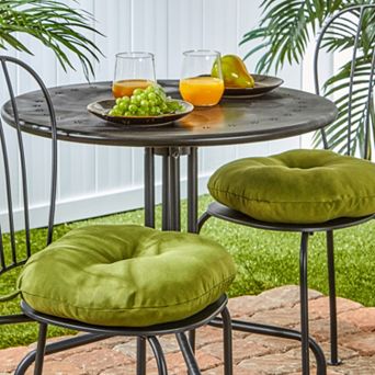Greendale Home Fashions Solid 2 pk Outdoor Round Chair Cushions - 15"