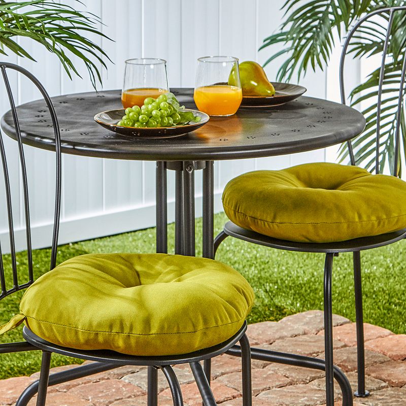 Greendale Home Fashions Solid 2-pk. Outdoor Round Chair Cushions - 15"