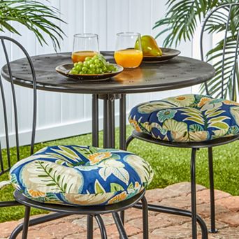 Greendale Home Fashions Solid 2 pk Outdoor Round Chair Cushions - 15"