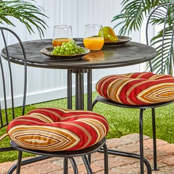 Greendale Home Fashions Solid 2 pk Outdoor Round Chair Cushions - 15"