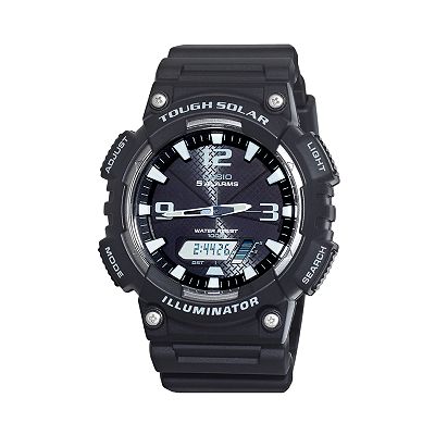 Casio Men s Tough Solar Illuminator Analog Digital Chronograph Watch