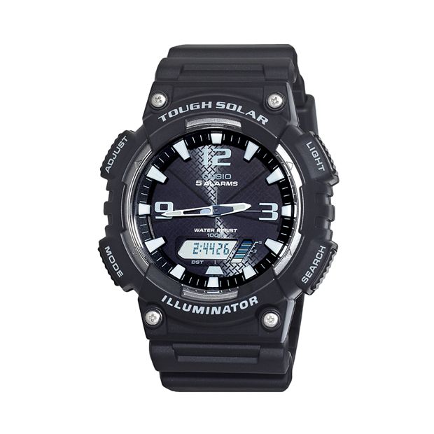 Casio Men\'s Tough Illuminator Analog Chronograph Watch & Digital Solar