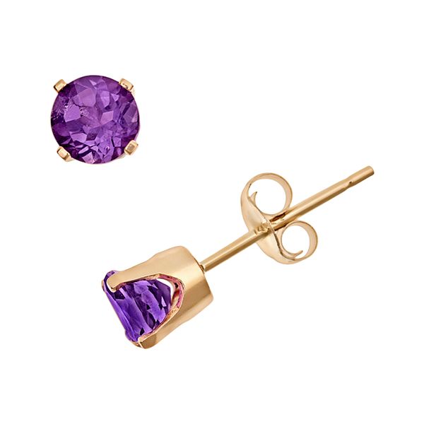 Amethyst studs deals