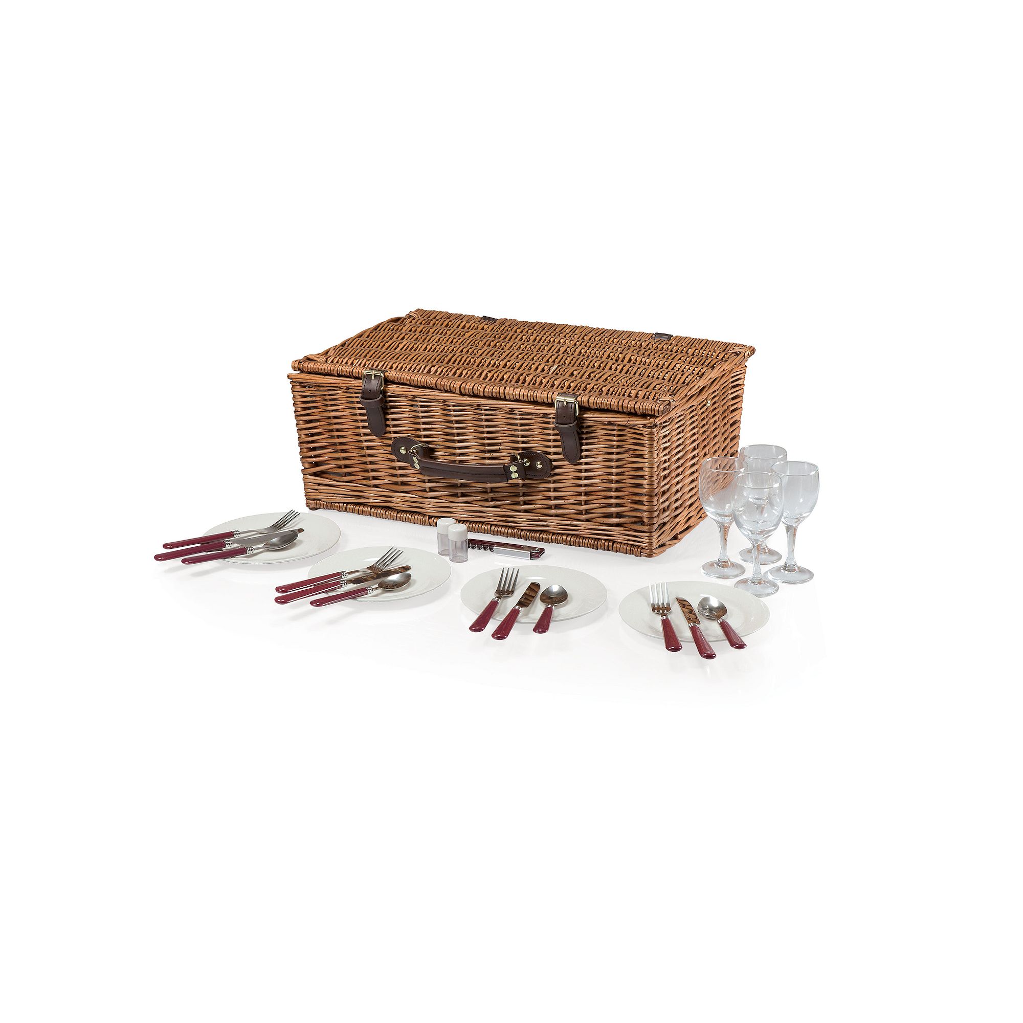 Picnic Time Newbury English Picnic Basket, Blue