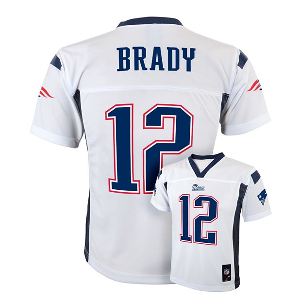 Tom Brady Jersey Youth Patriots Blue NFL SZ XL