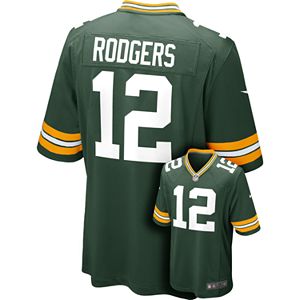 Men's Nike Green Bay Packers Aaron Rodgers Game NFL Replica Jersey