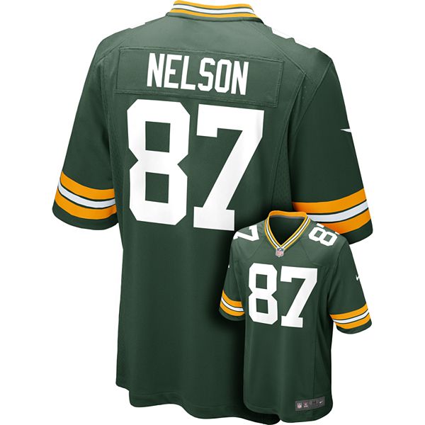 Men's Nike Green Bay Packers Jordy Nelson Game NFL Replica Jersey