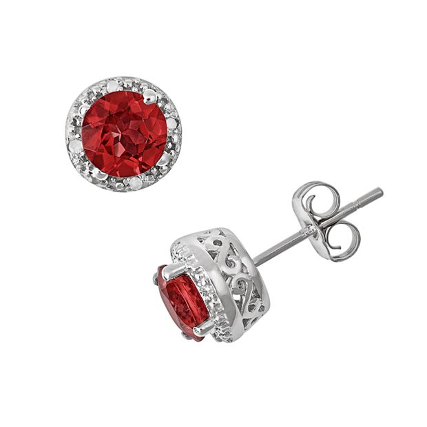 Kohls clearance garnet earrings