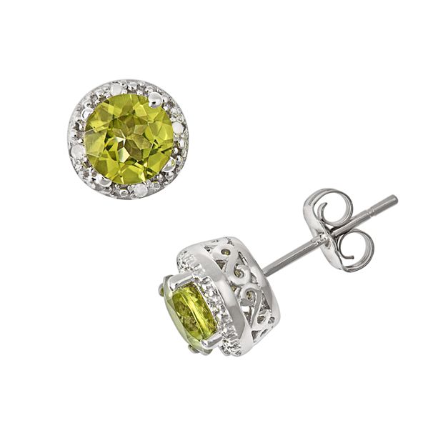 Kohls hot sale peridot earrings